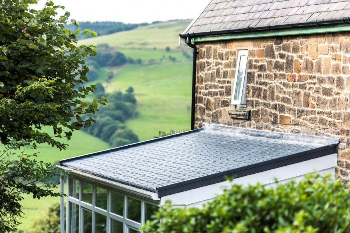 Flat Tiled Conservatory Roof