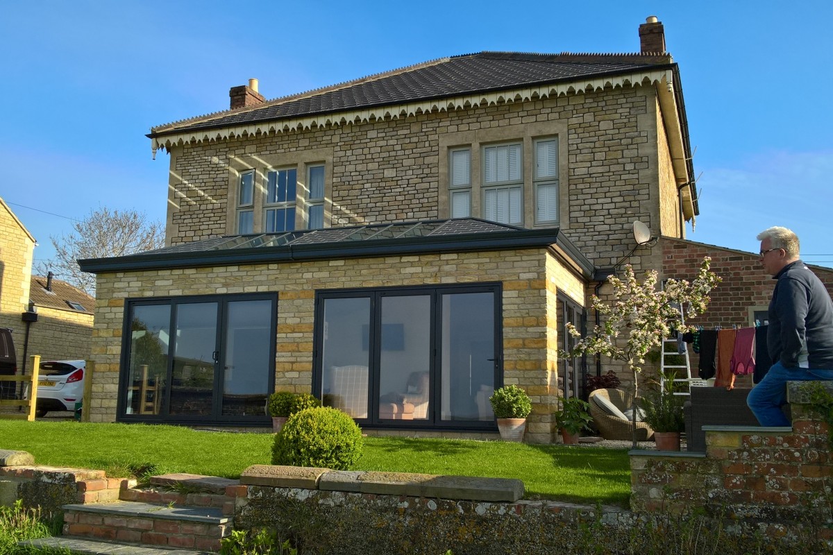 House Extension With Tiled Consevatory Roof